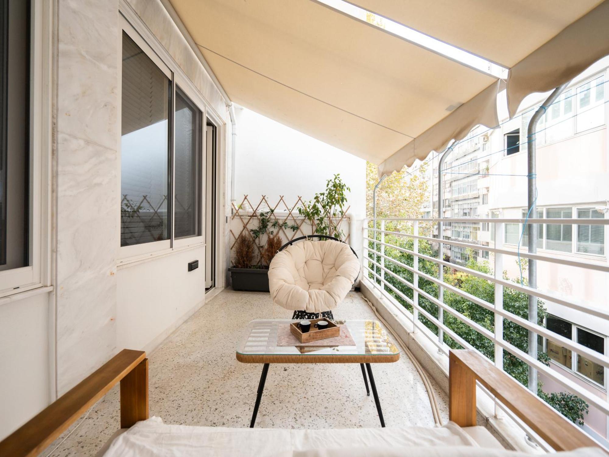 A Place 4U No6 - City Escape With Balcony Lounge & Open Living Space アテネ エクステリア 写真